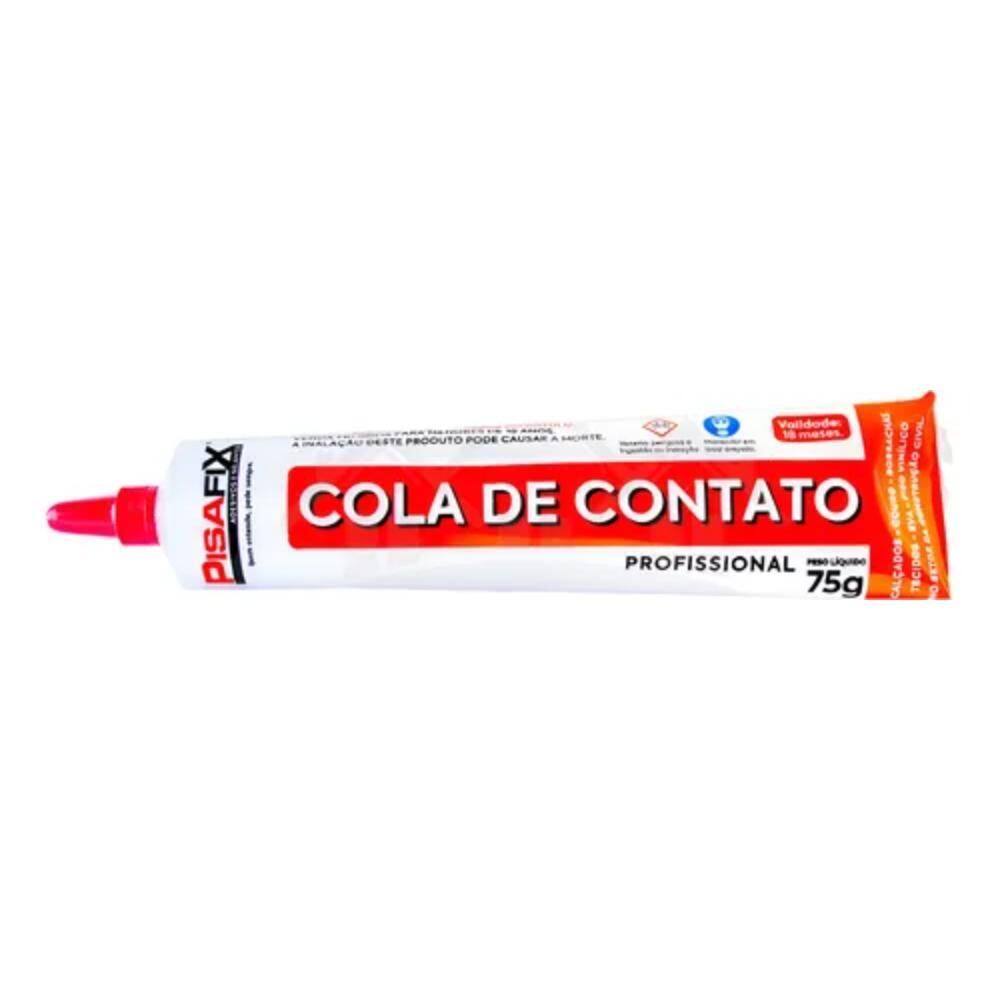 Adesivo Cola De Contato 75G Bisnaga Sapateiro Tênis Pisafix