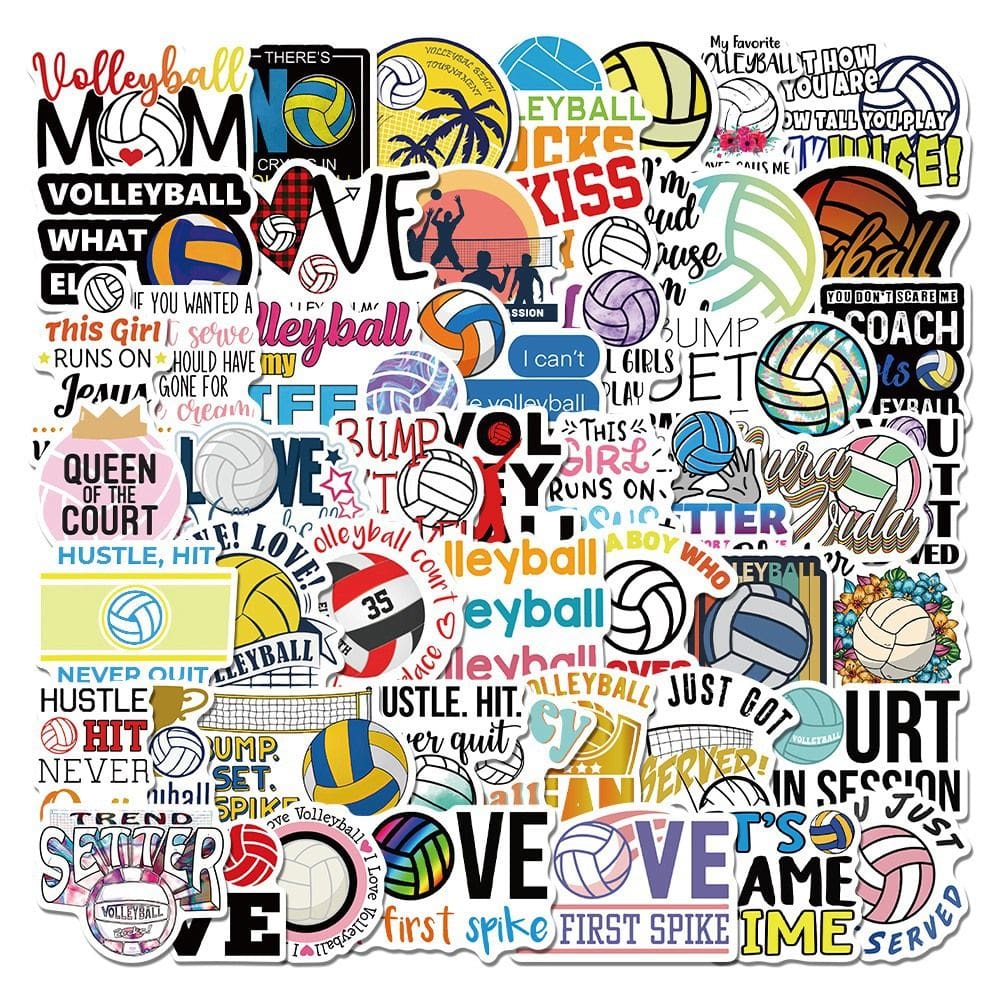 Adesivos de voleibol, vinil impermeável, anime, 56 unidades/lote