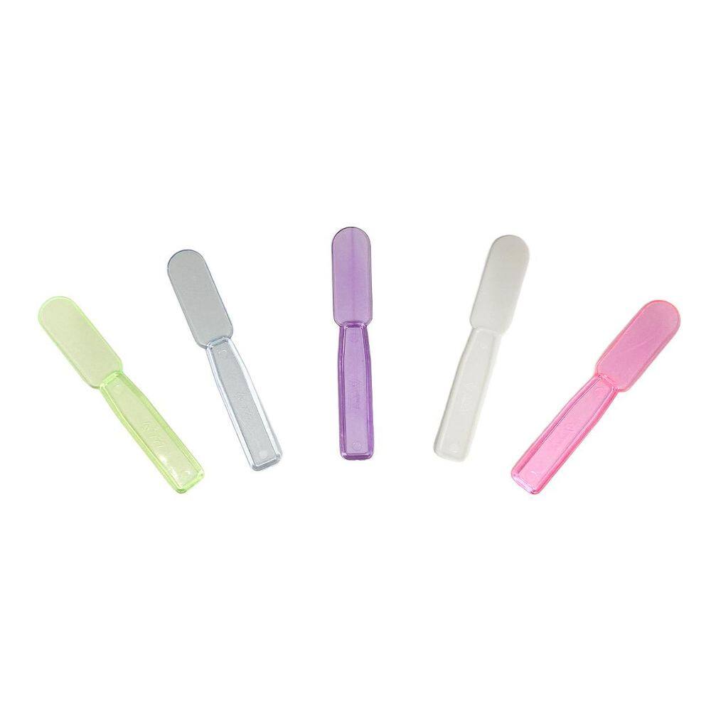 Mini Espátula Colorida Descartável Kit 100 Unidades