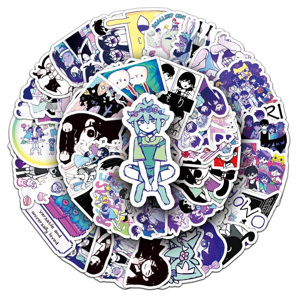 Adesivos de vinil impermeável Omoris Anime 50 unidades/lote de 5 a 7 cm