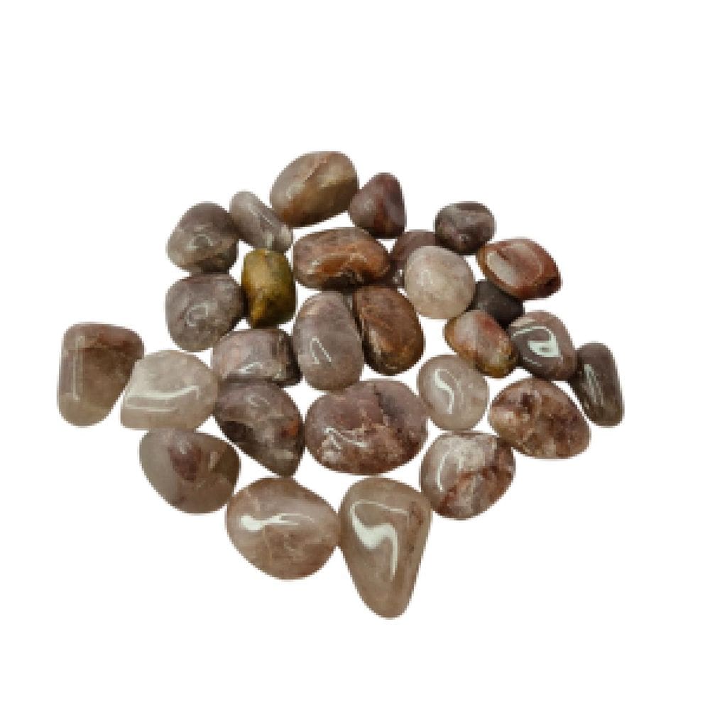 Pedra Quartzo Hematoide Vermelho 1A 2 Cm Rolado 250G Natural