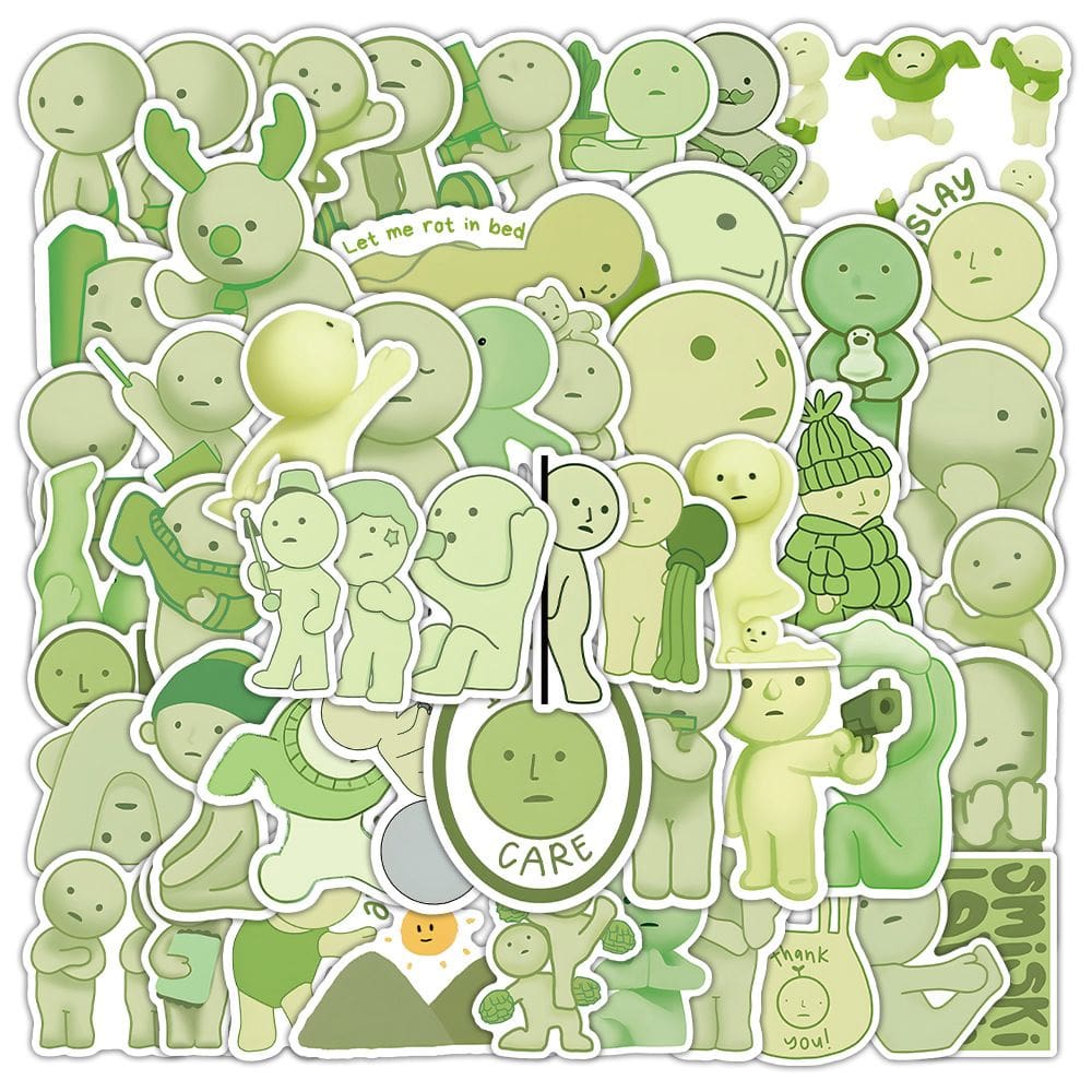 Adesivos de vinil impermeável Smiskis Anime 50 unidades/lote D 5-7 cm
