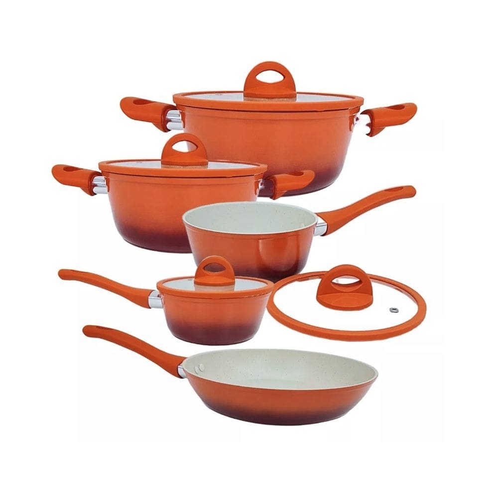 Jogo De Panelas Induçao 5 Peças Rev Ceramico Miami Casambiente