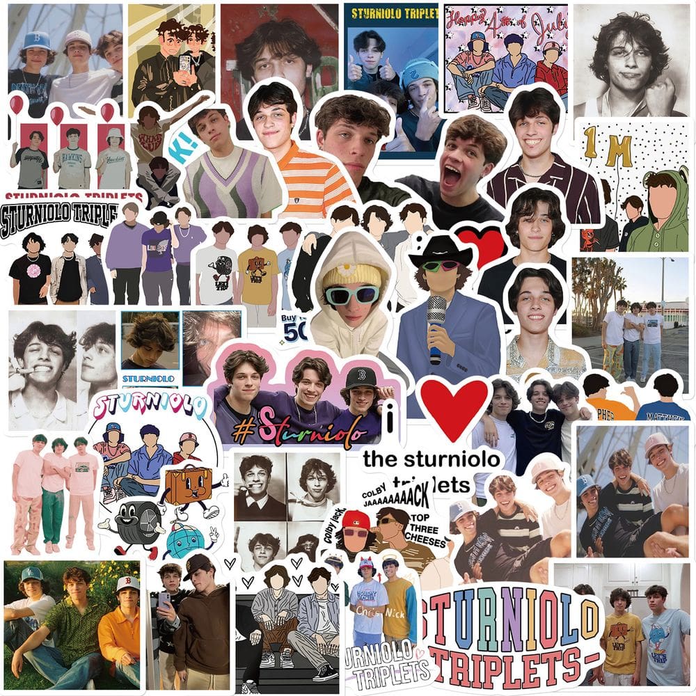 Adesivos Sturniolos, vinil impermeável, anime, 50 unidades/lote, 5-7 cm