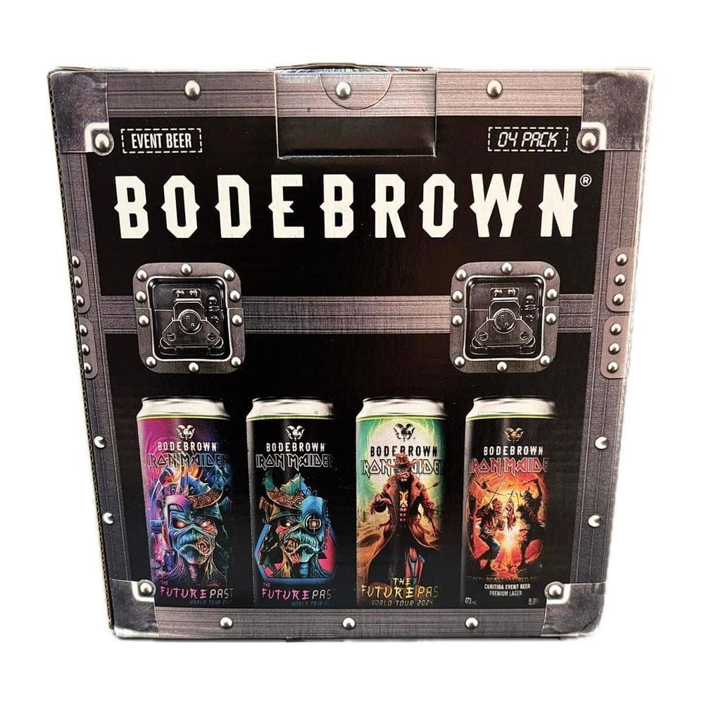 Kit 4 Cervejas Especiais Iron Maiden Tour Brasil Future Past