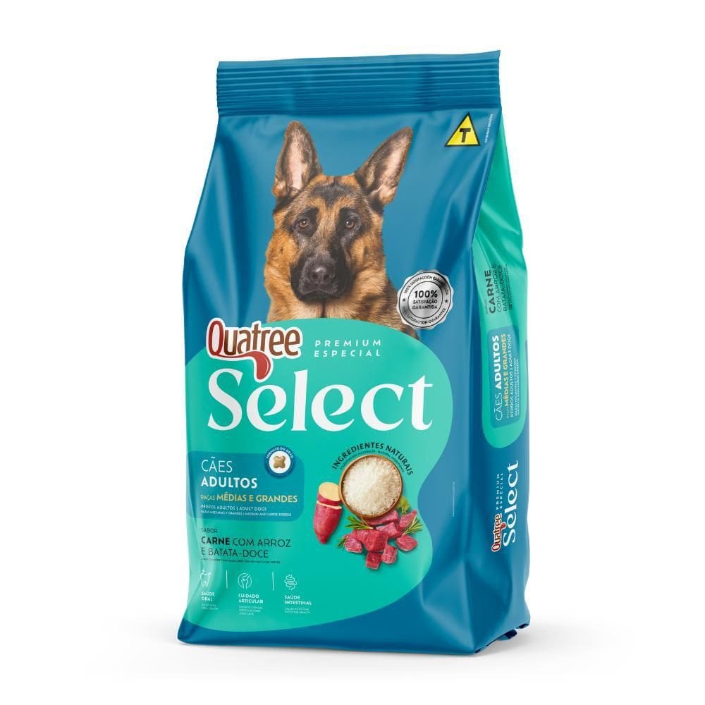 Quatree Select Caes Adultos Rmg Carne 15Kg