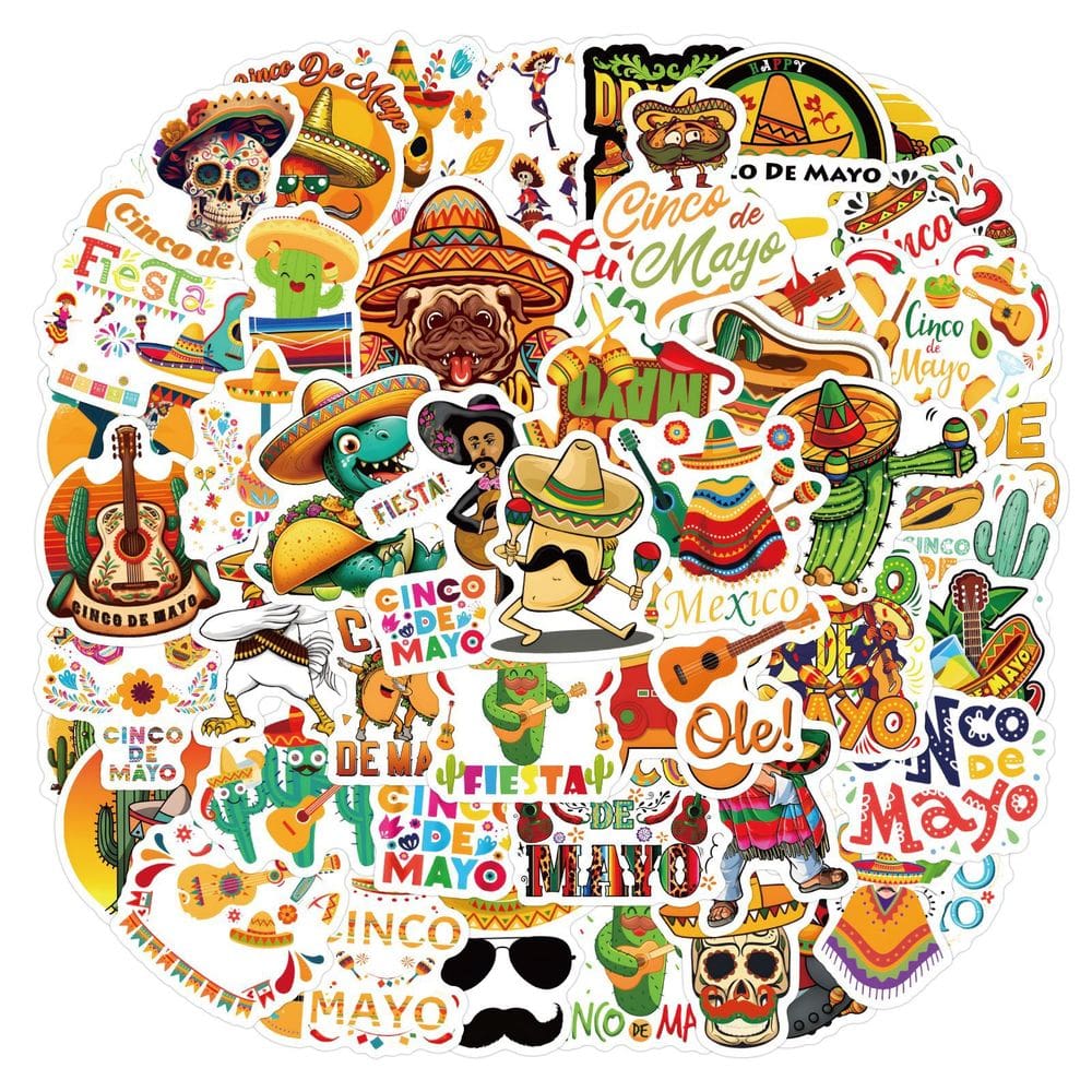 Adesivos de vinil impermeável Cincos De Mayos Anime 60 unidades/lote