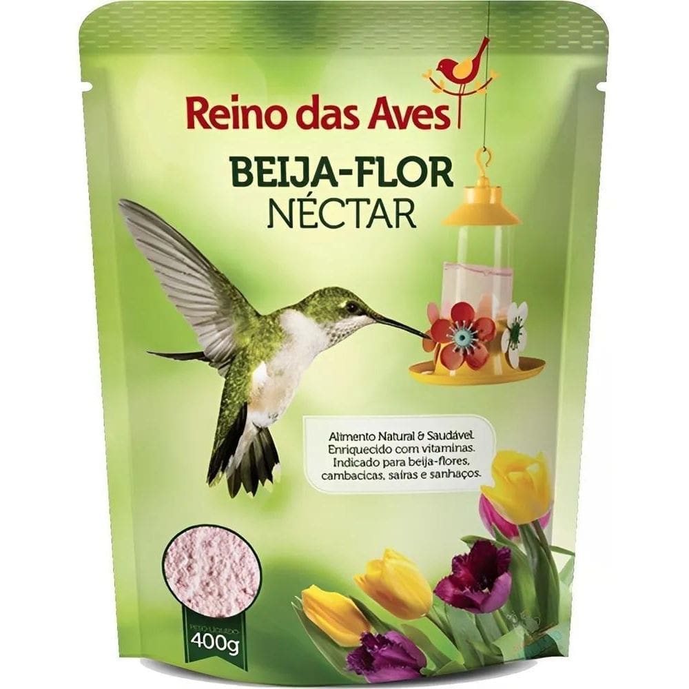2X Néctar Beija Flor Refil 400G Saíra Sanhaço Reino Das Aves
