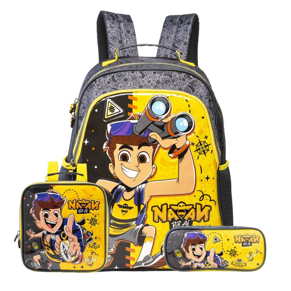 Mochila Costas Lancheira Termica Estojo Simples Natan Por Aí