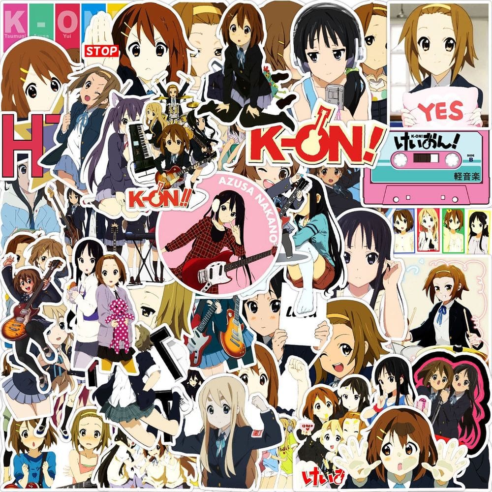 Adesivos Kons Waterproof Vinyl Anime 50 unidades/lote 5-7 cm