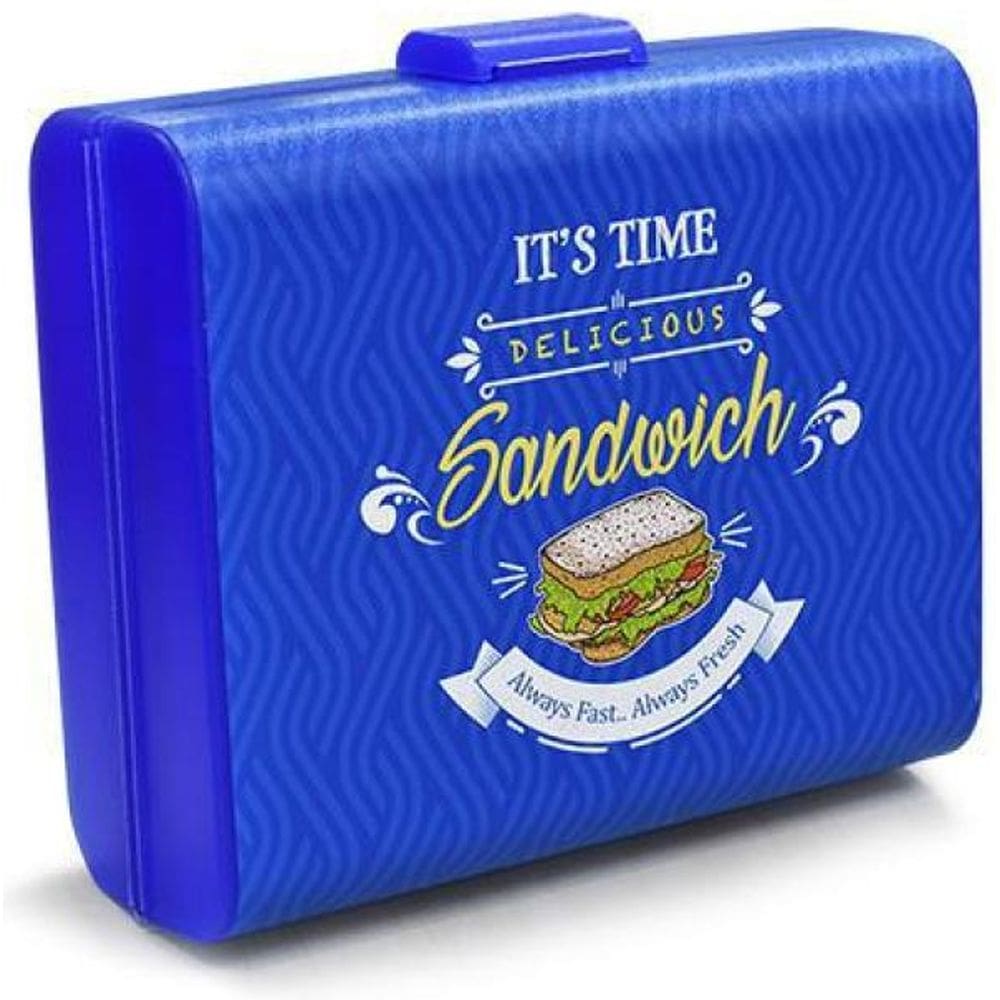 Lancheira Label Azul Com Travas 19X17X66Cm 25735 Arqplast