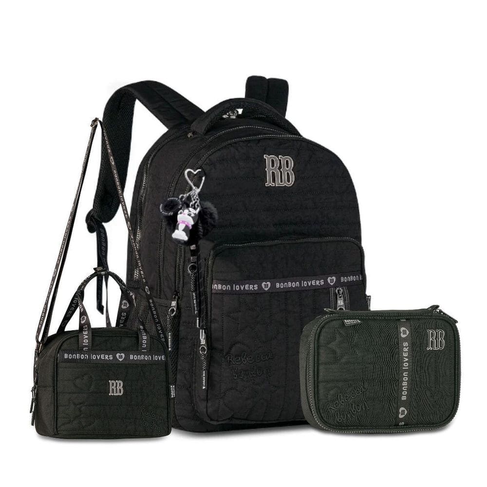Mochila Com Lancheira Térmica E Estojo Box Rebecca Bonbon
