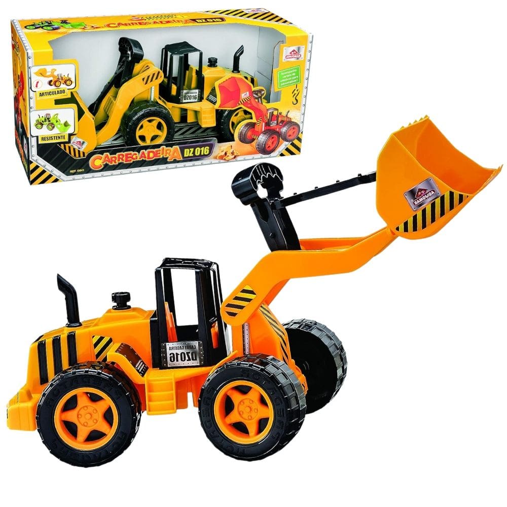 Mega Trator Carregadeira DZ016 - Caminhão Máquina Pá Carregadeira Carrinho Carro Grande Articulada - PANAMI