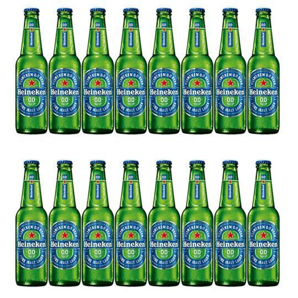 Cerveja Sem Álcool Heineken - 330Ml - Nacional - 16 Un