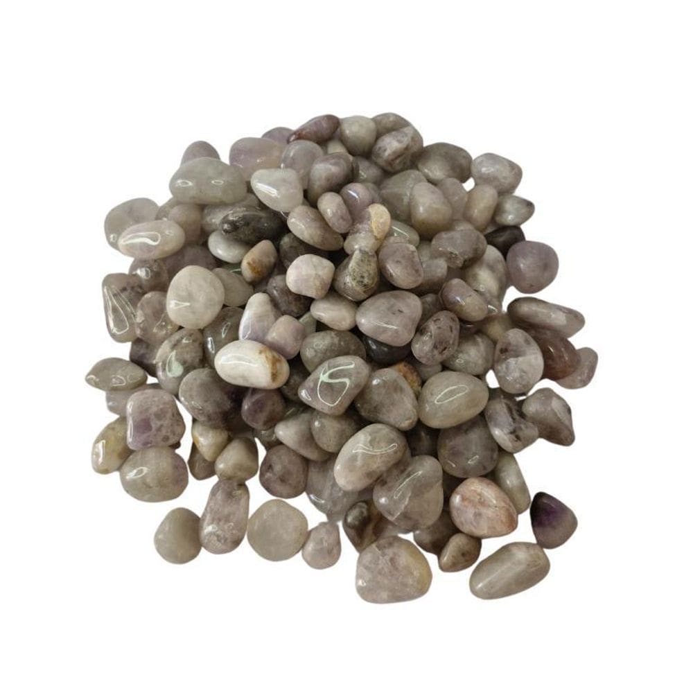 Pedra Ametista Chevron 1 A 2 Cm Rolada 1Kg Natural