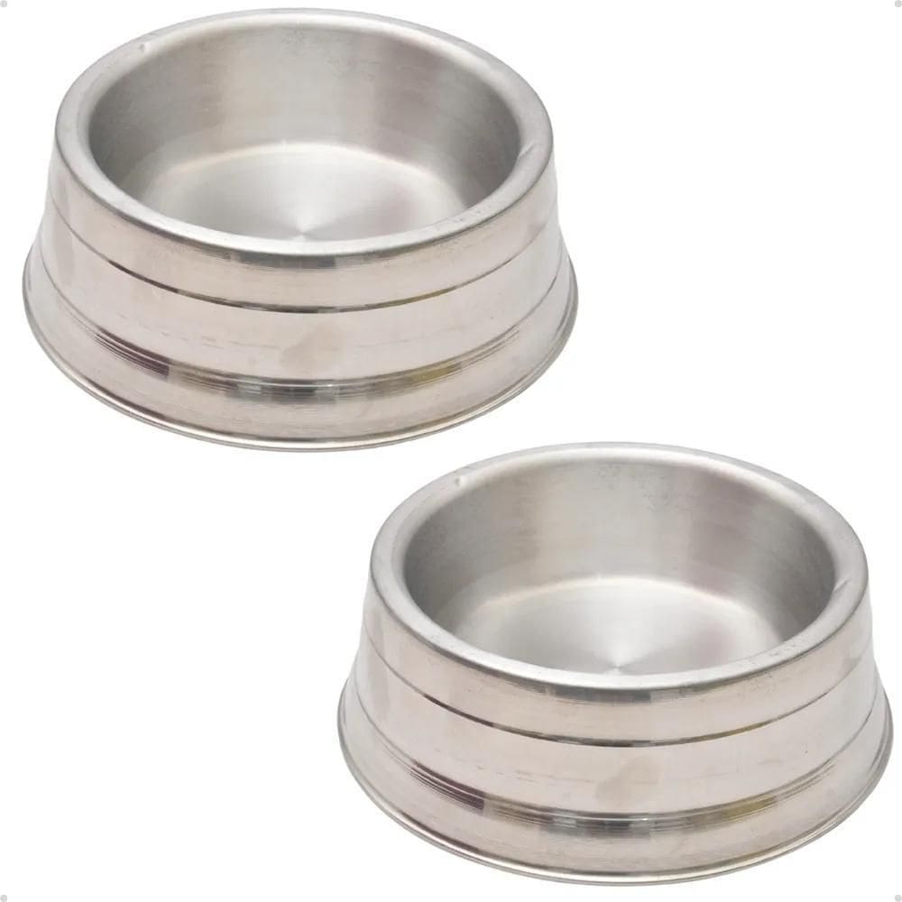 2X Kit 2 Pote Gigante 2600Ml Pesado Ração Água Cão Grande Po