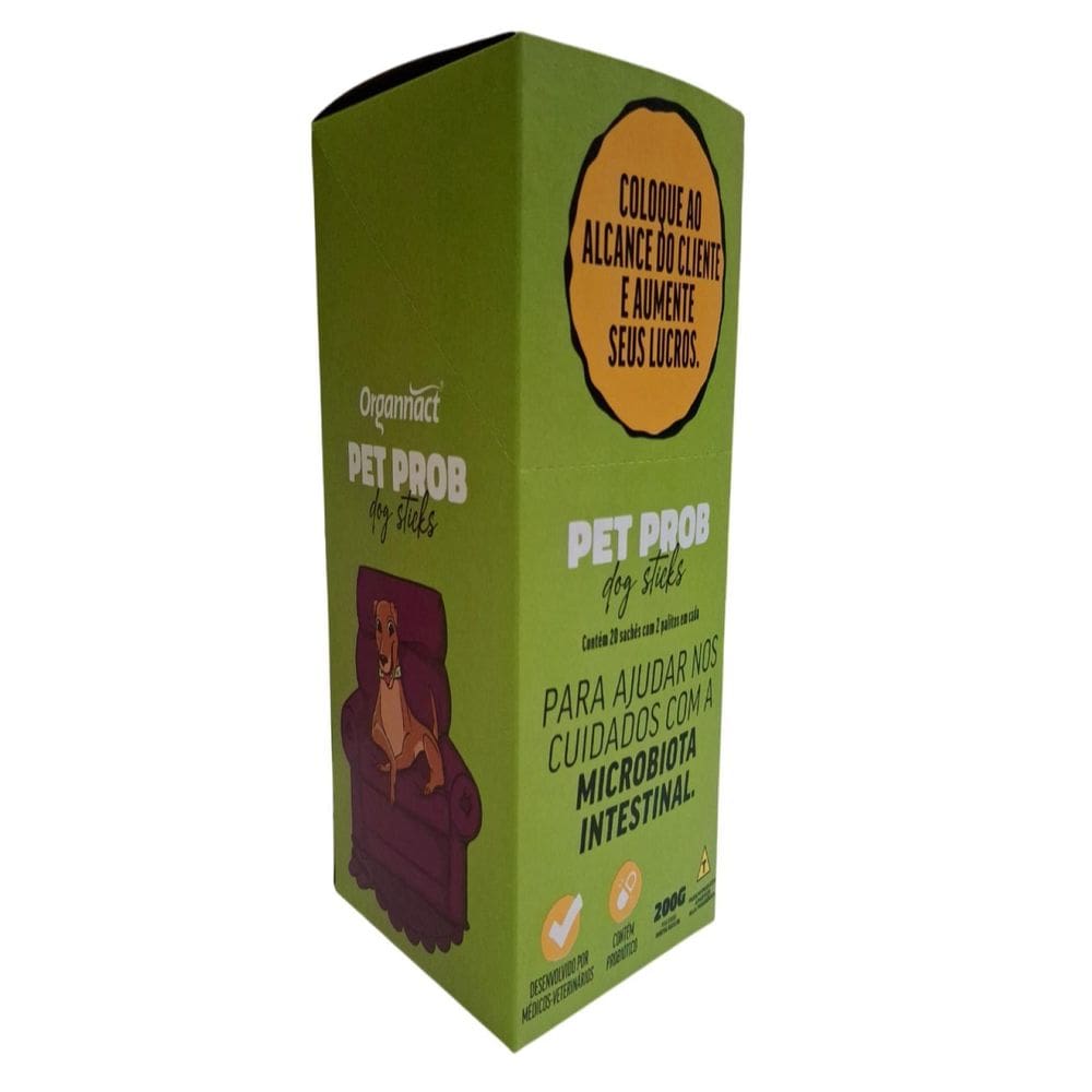 Suplemento Pet Prob Dog Sticks 20X10G Display - Organnact
