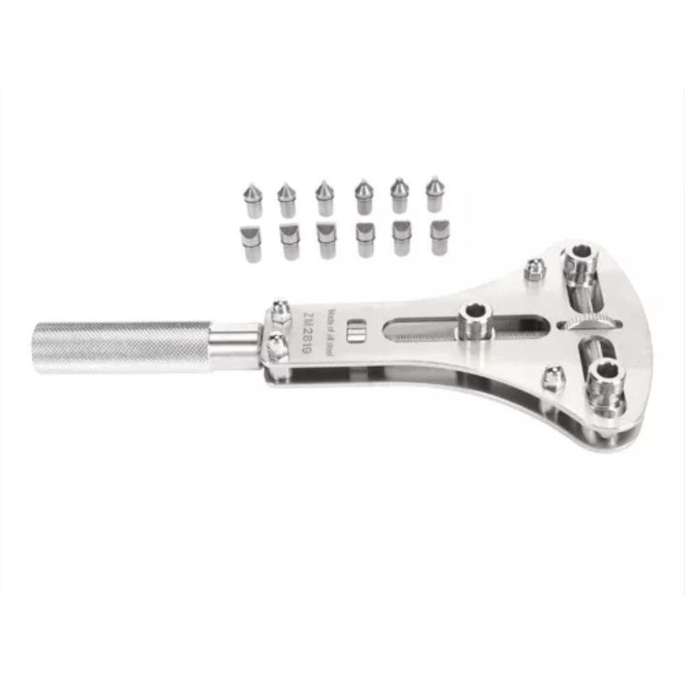 Chave Aço Abrir Relógio Jaxa Estojo Acrilico Pontas Extras