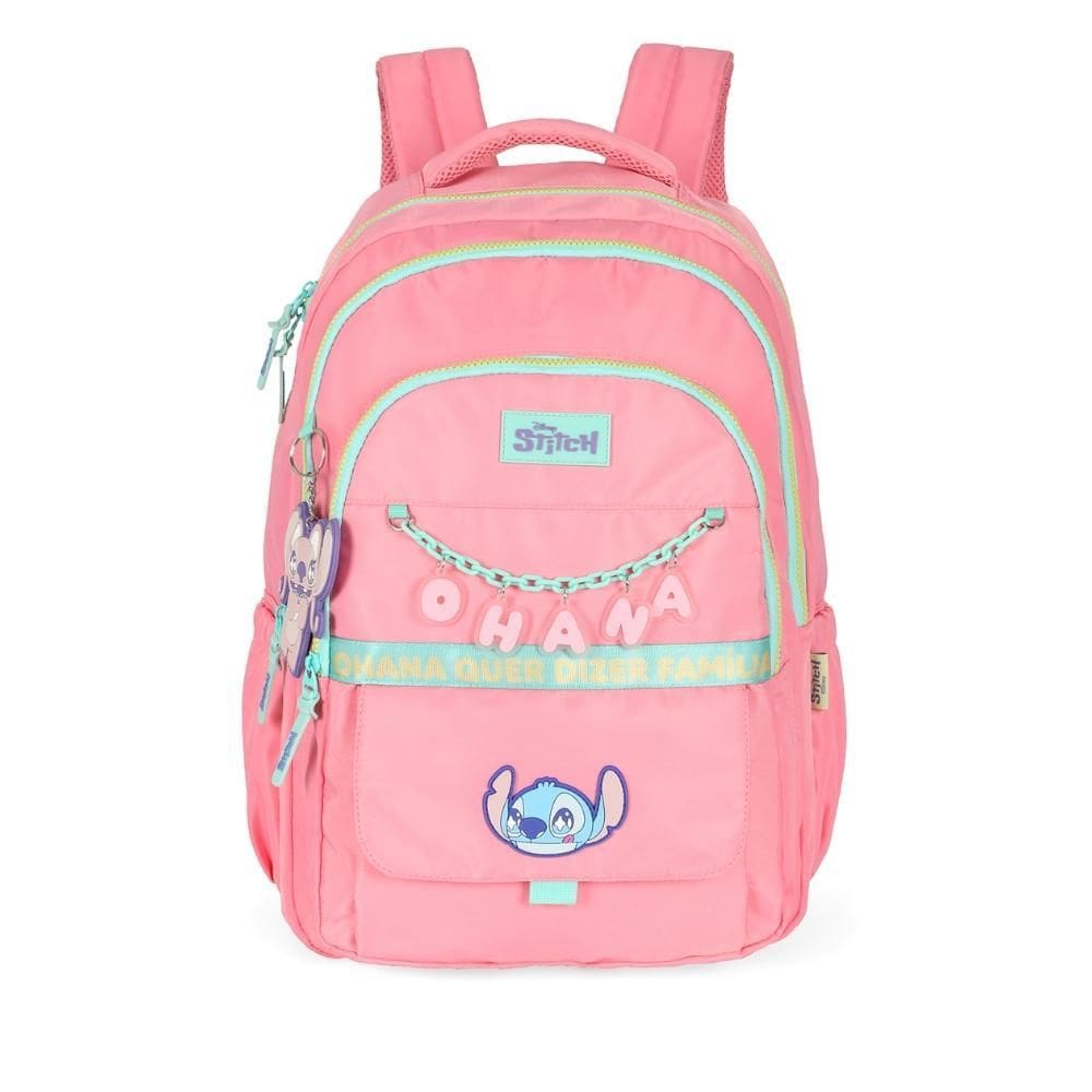 Mochila Escolar Notebook Disney Stitch Resistente