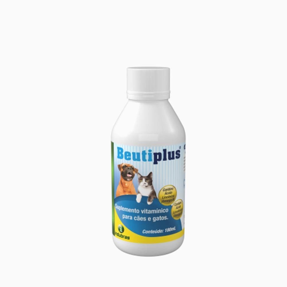 Kit 5X Beutiplus 180Ml Indubras Suplemento Para Cães E Gatos