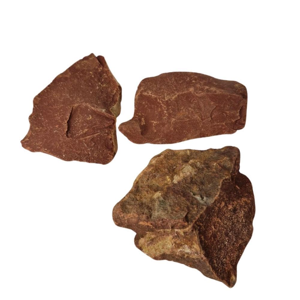 Pedra Natural Jaspe Vermelho Bruto 250 Gramas