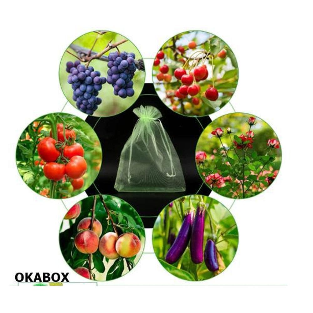 50 Saquinho Organza Protegue Fruta No Pé 10X15Cm Ecologica