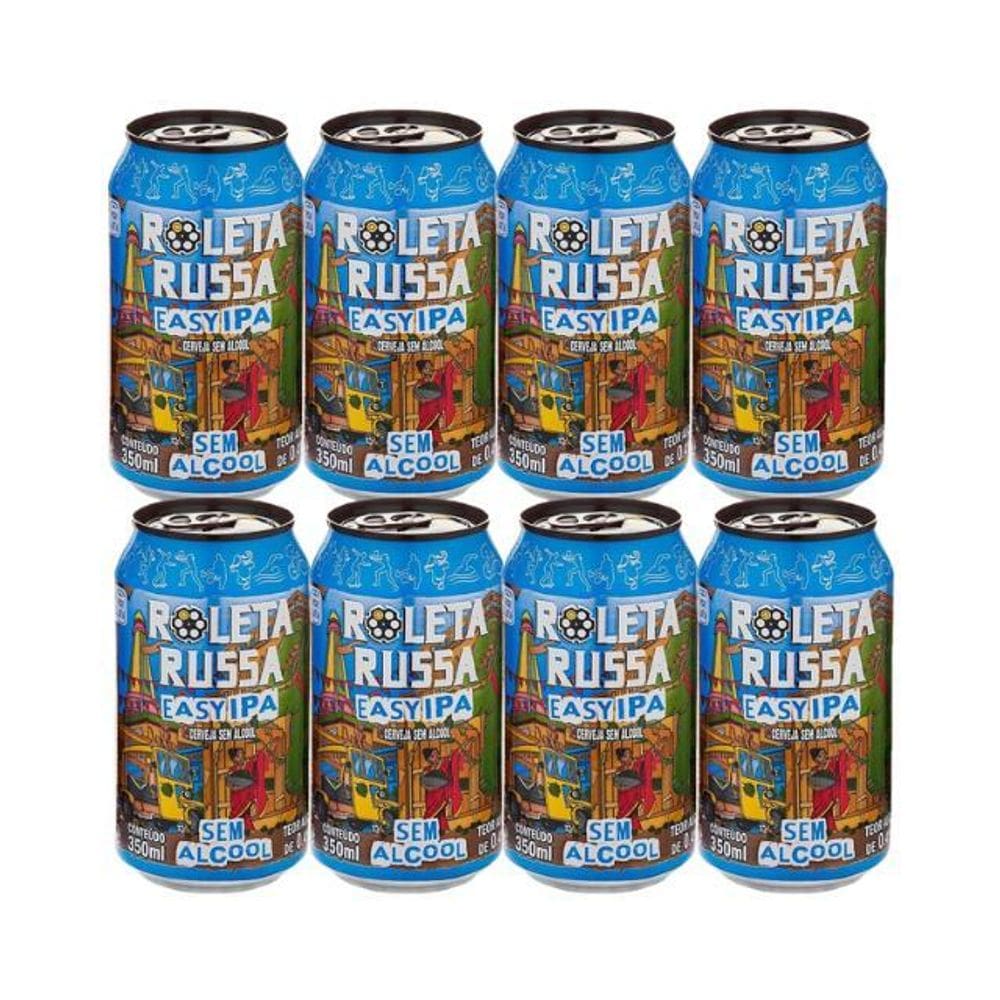 Cerveja Sem Álcool Roleta Russa - 350Ml - Nacional - 08 Un