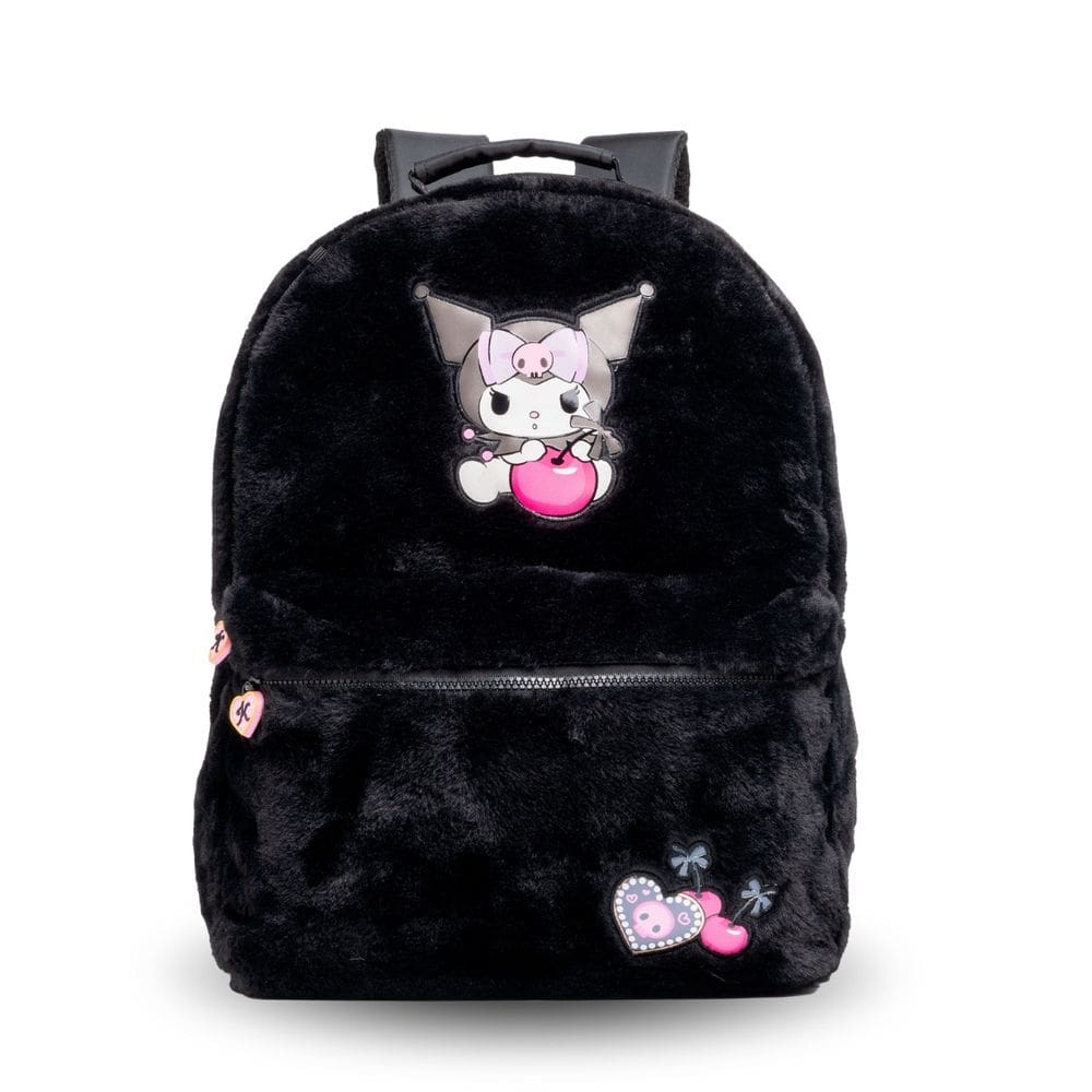 Mochila Costas Peluciada Kuromi Hello Kitty Meninas Escolar