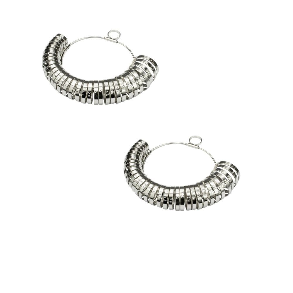 Kit 2Un Aneleira Metal Medir Dedo Medidor Anel Aliança