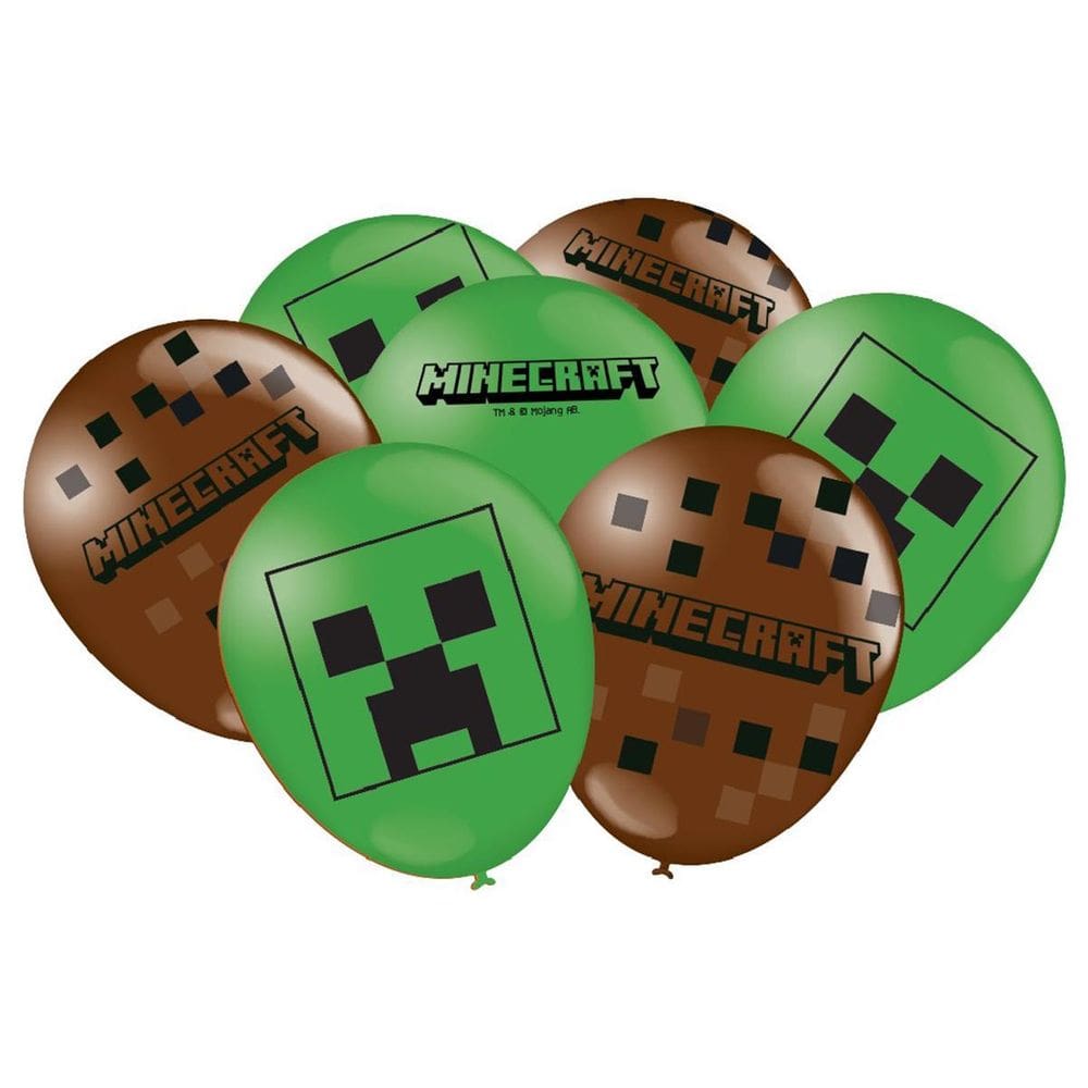 Balão Bexiga Para Festa Decoração Minecraft Festcolor 25Un