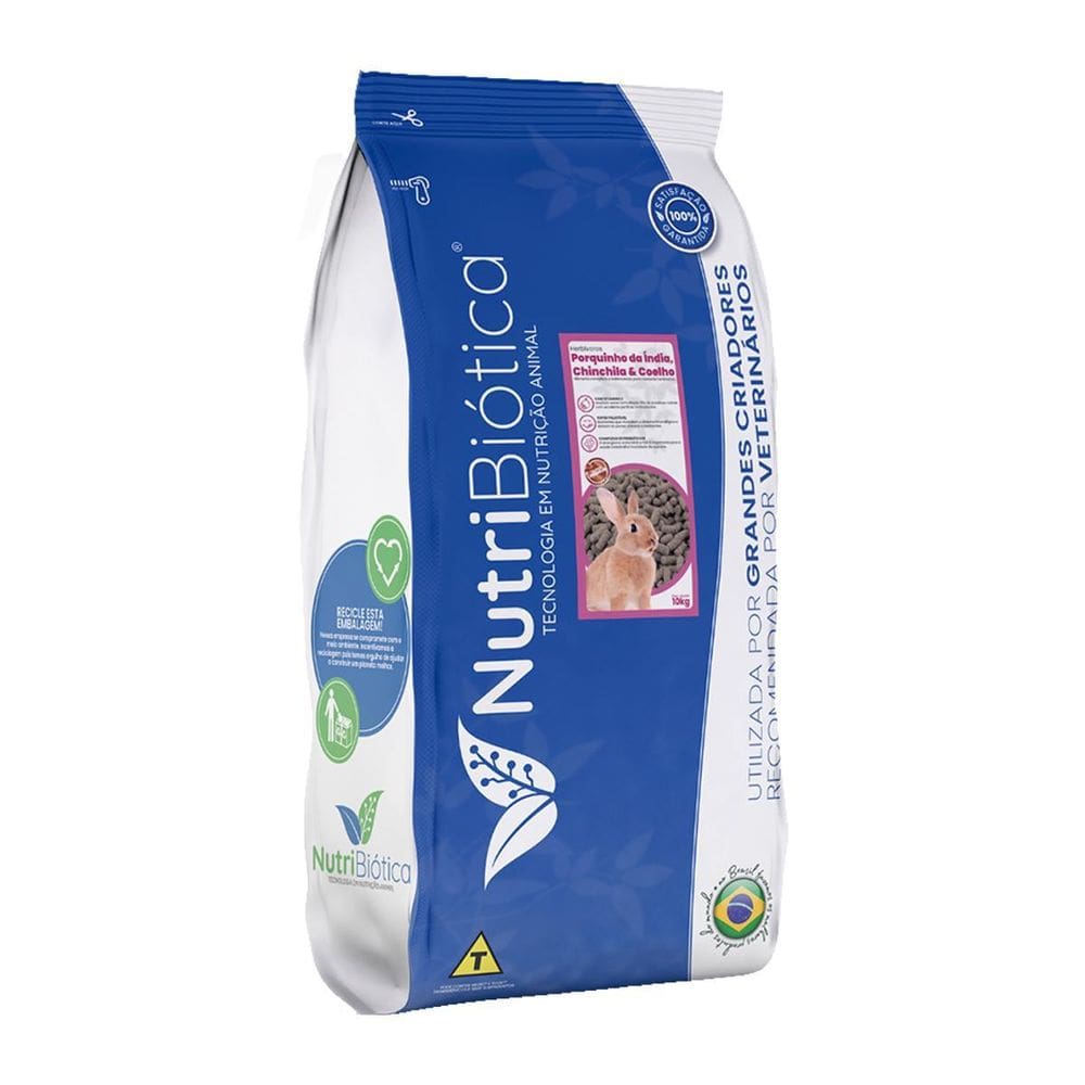 Ração Nutribiótica Porquinho Da Índia Chinchila Coelho 10Kg