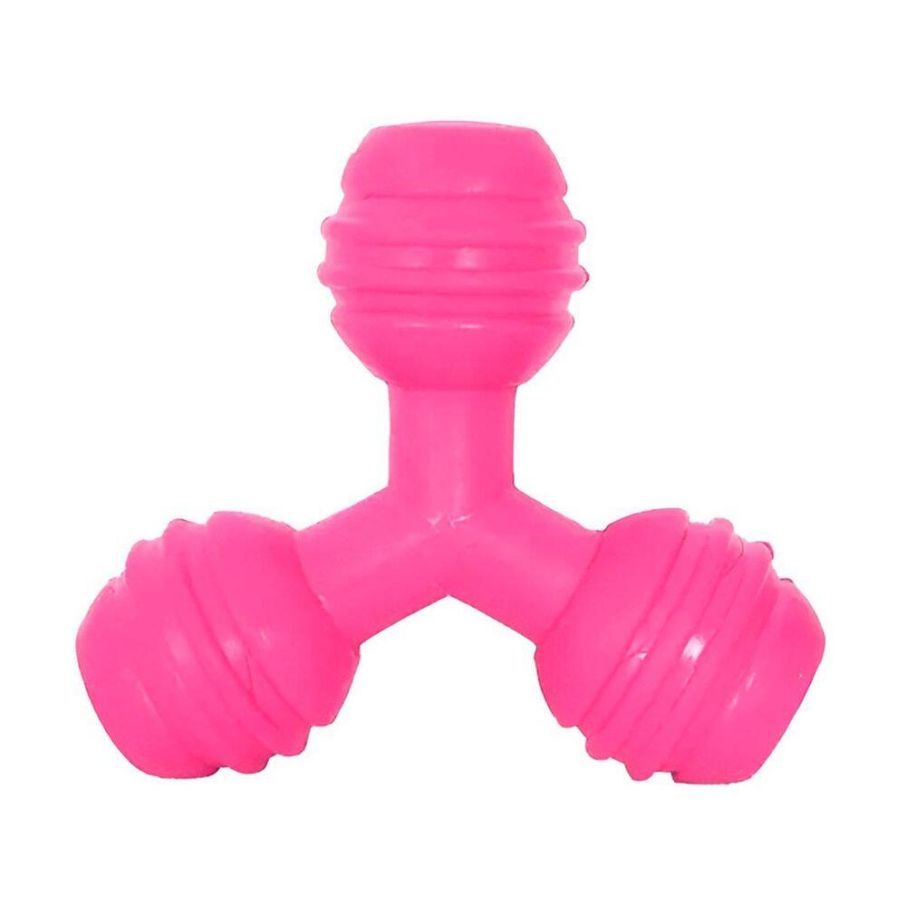 Mordedor Triângulo Rosa Para Cães E Gatos Brinquedo Pet