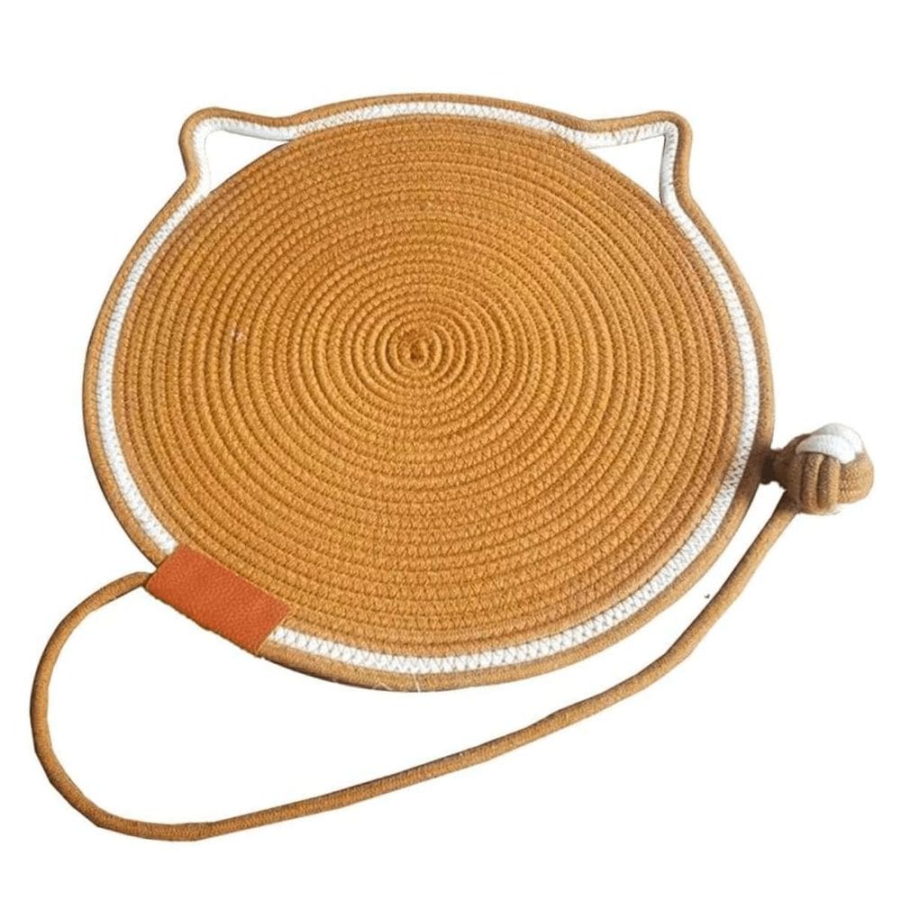 Tapete Arranhador Dobrável Para Gatos De Sisal Com Bolinha