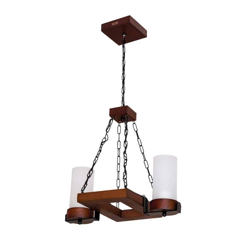 Lustre Country Envelhecido 2 Lâmpadas 1202E - Luminárias Müller