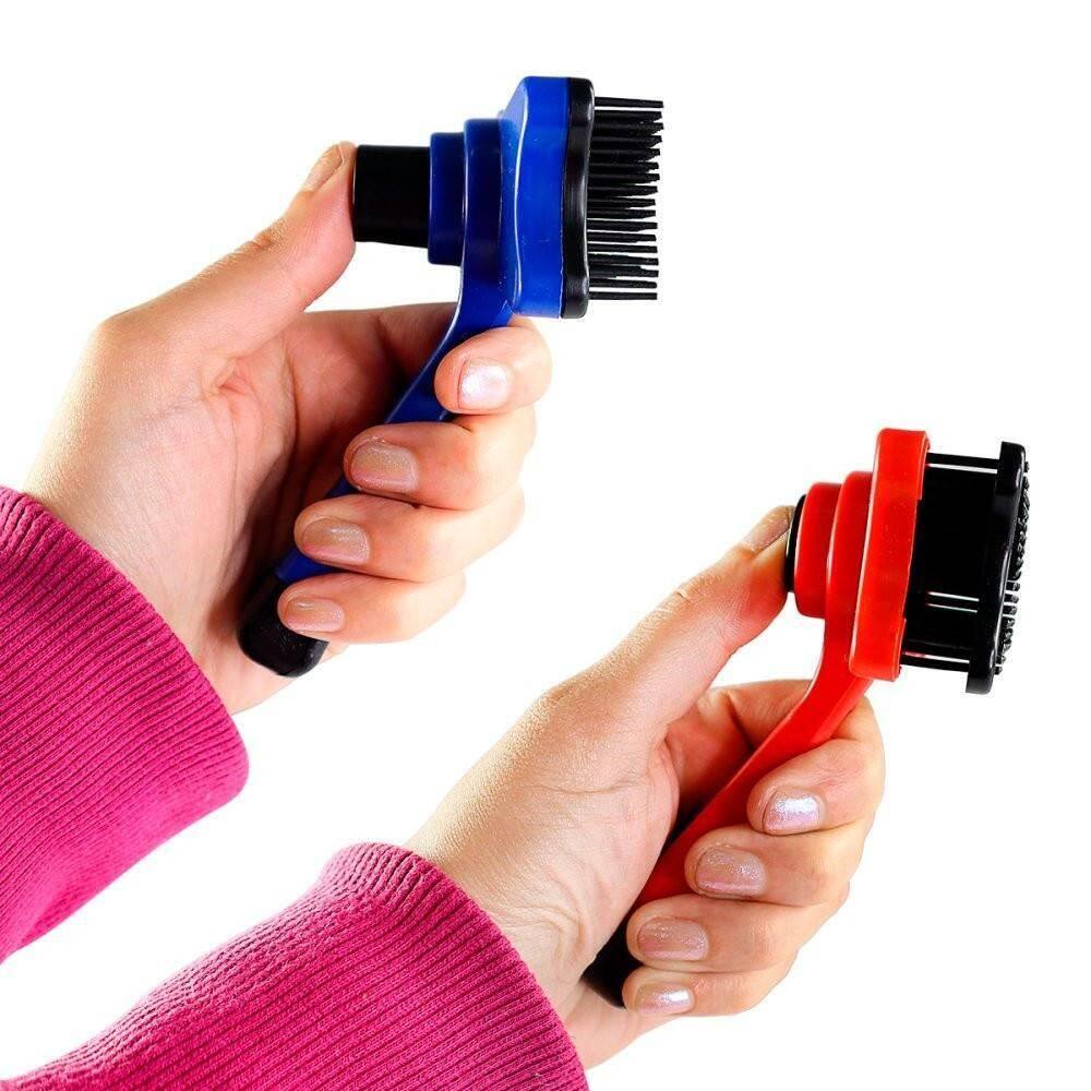 Kit 10 Rasqueadeira Com Botão Auto Limpante Para Cães Gatos