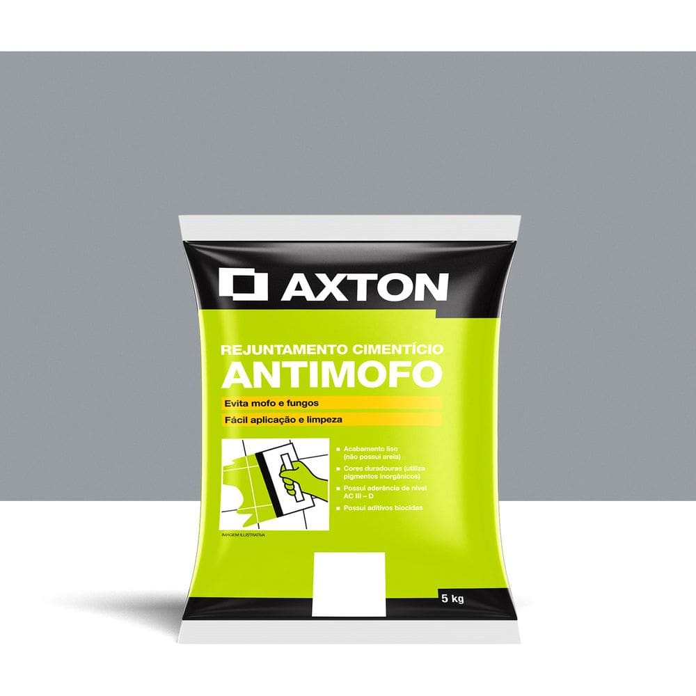 Rejunte Cimenticio Aditivado Cinza 5 Kg Rendimento 21m2