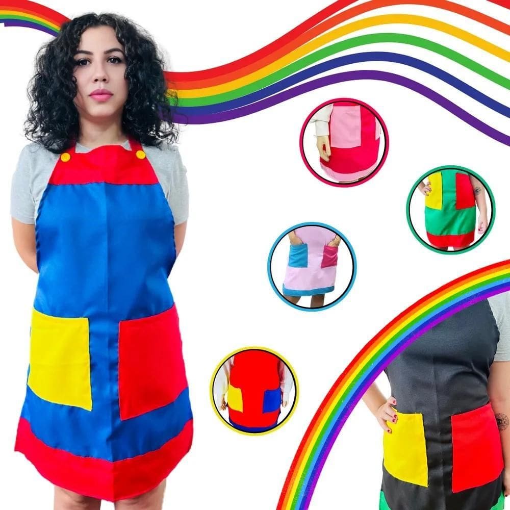 2X Avental Monitor Recreador - Buffet Infantil, Casa De Fest