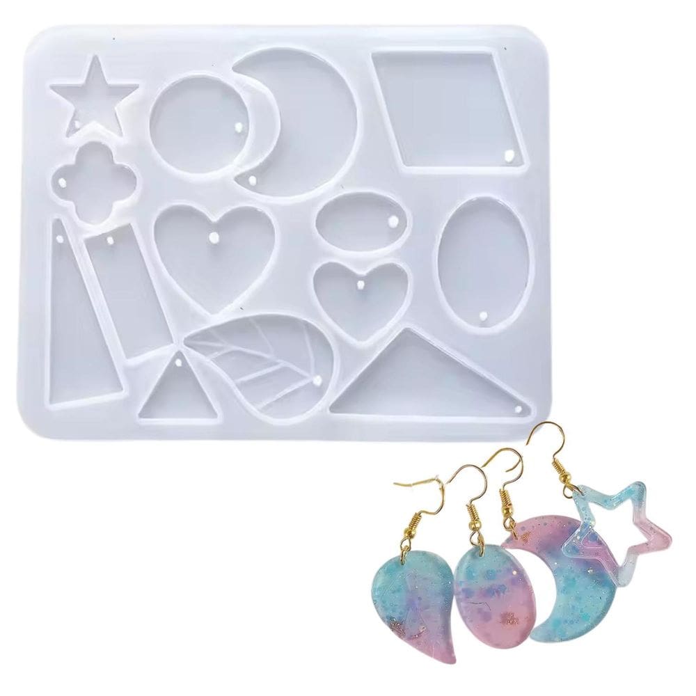 Forma Molde Silicone Brincos Pingentes Joia Colar Biscuit