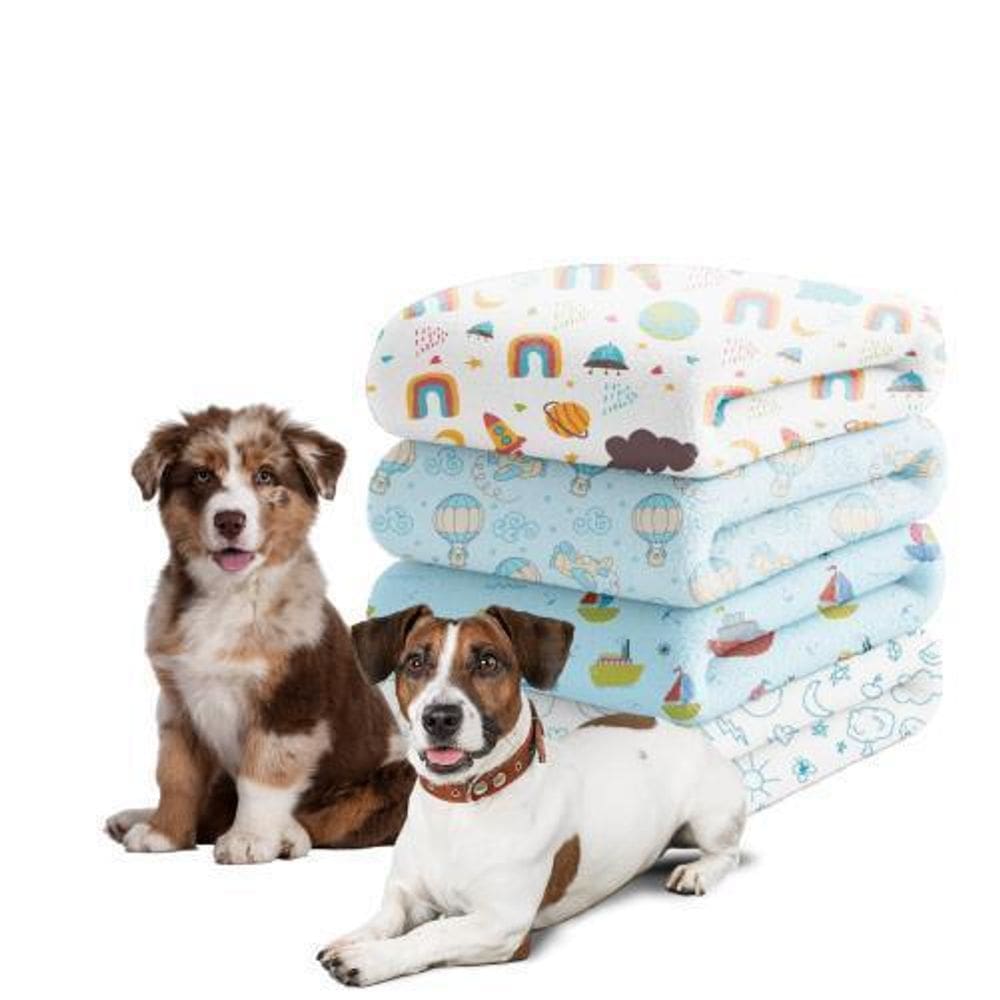 Manta Pet Avulsa Para Cachorro Azul Frio Algodão