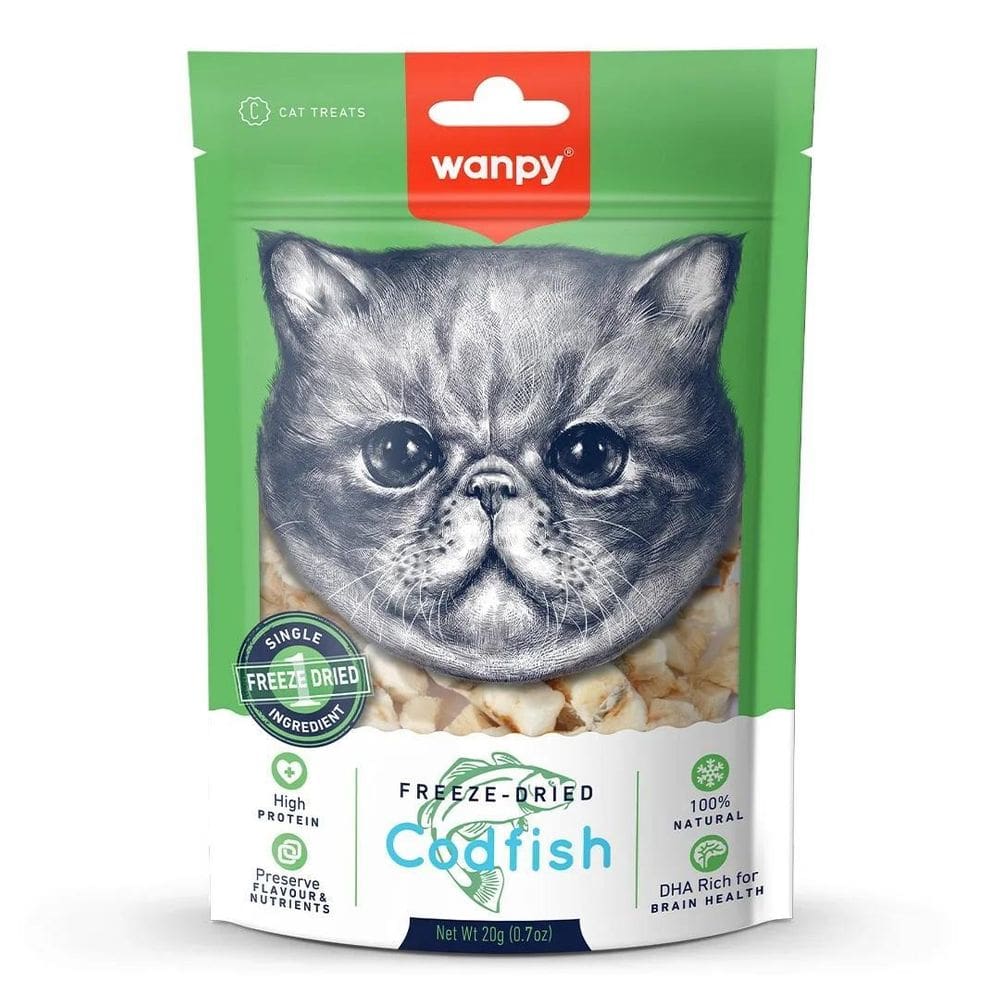 Petisco Para Gato Wanpy Freeze Dried Bacalhau - 20G