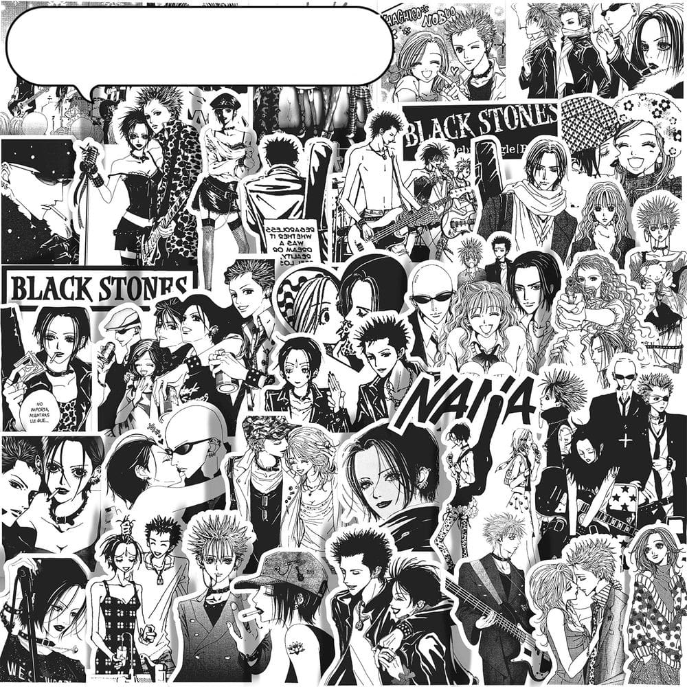 Adesivos Nanas Waterproof Vinyl Anime 66 unidades/lote 5-7 cm