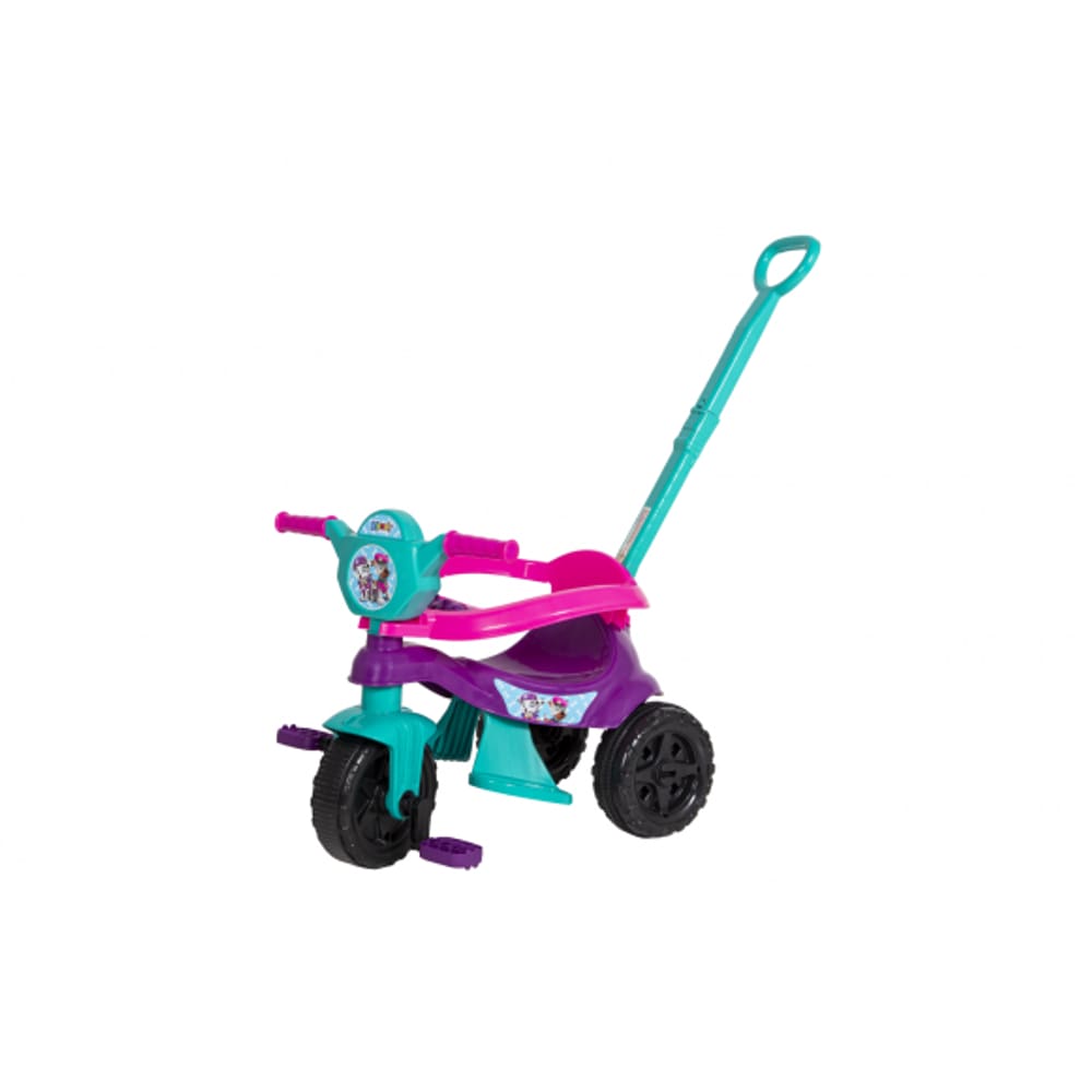 Carrinho de passeio/pedal infantil KEMOTOCA BABY DOG ROXO