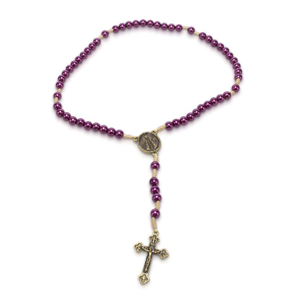 Terço Nossa Senhora Aparecida Marsala Perola 10Mm