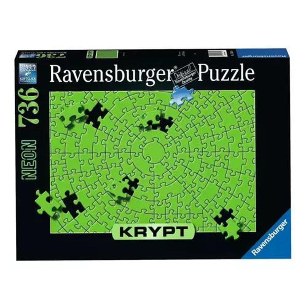 Puzzle 736 Peças Krypt Neon Verde Ravensburger 12000276