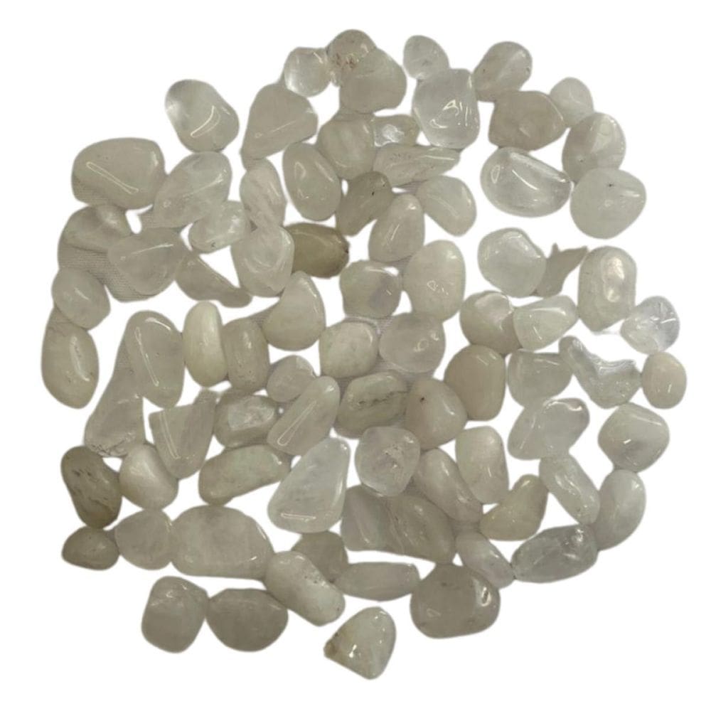 Pedra Quartzo Branco Leitoso Rolado 0,2 A 1 Cm 250 G Natural