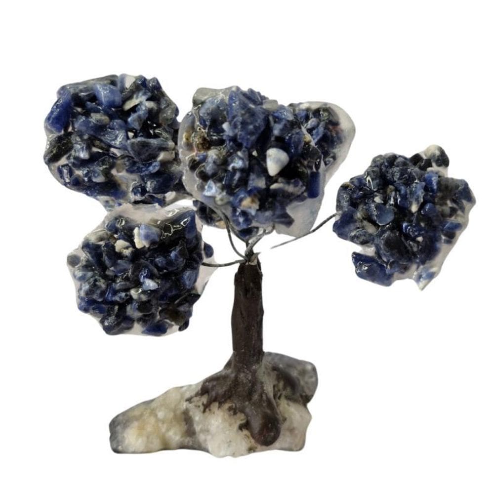 Árvore De Pedra Sodalita Rolada Presente E Decoração