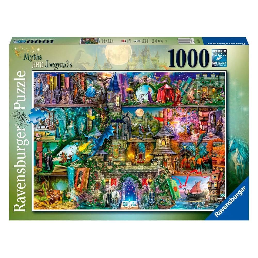 Puzzle 1000 peças Mitos e Lendas Ravensburger 12000089 Puzzle 1000 peças Mitos e Lendas - Importado - Ravensburger