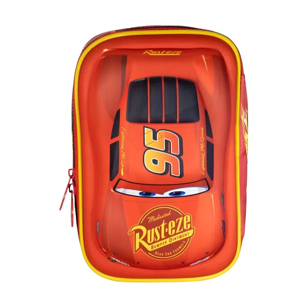Estojo Box Escolar Relâmpago Mcqueen Carros EVA 3D Meninos