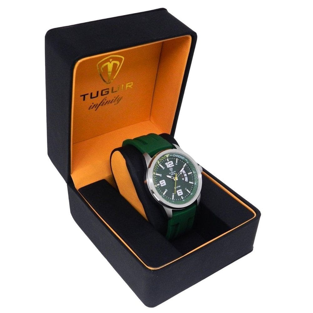 Relógio Masc. De Aço Tuguir . Infinity 9169F Pta E Vde