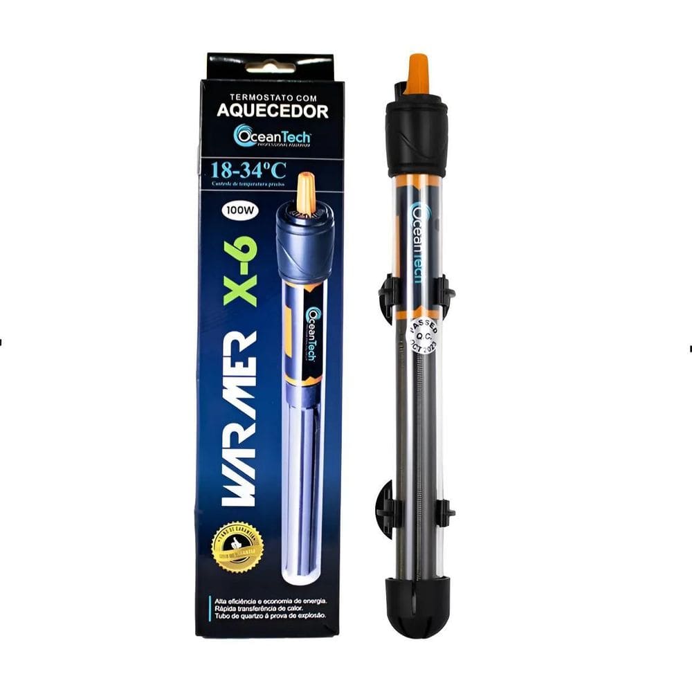 Aquecedor Com Termostato Ocean Tech X-6 100W - 127V